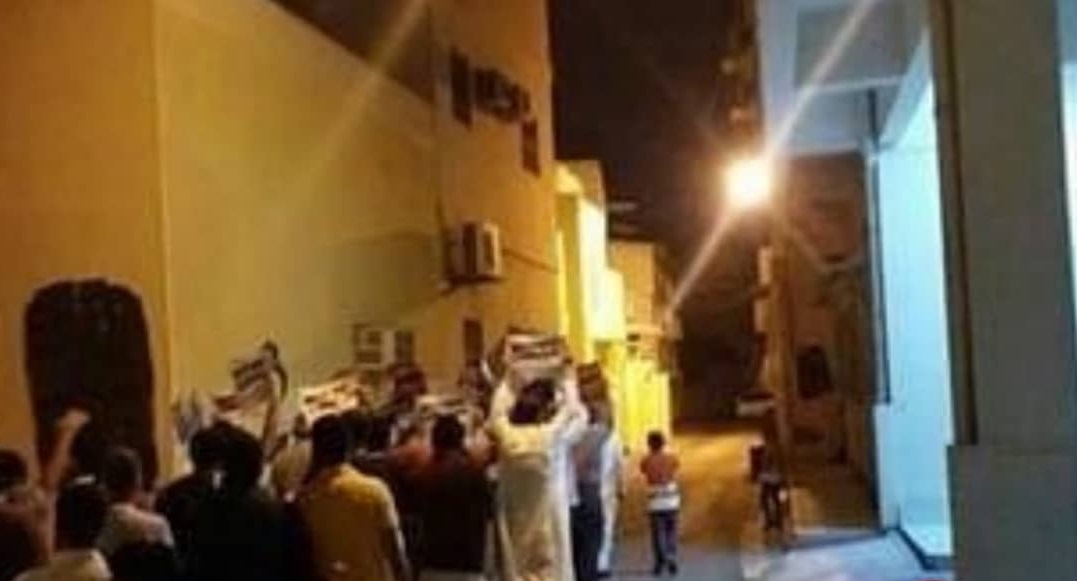 People of Abu Saiba and Shakhoura demonstrate in solidarity with the prisoners of conscience