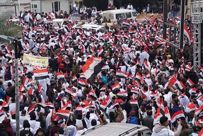 ائتلاف 14 فبراير: مليونيّة ثورة العشرين الثانية هي أولى بشائر السيادة وتحرير الأراضي العراقيّة من الاحتلال الأمريكيّ