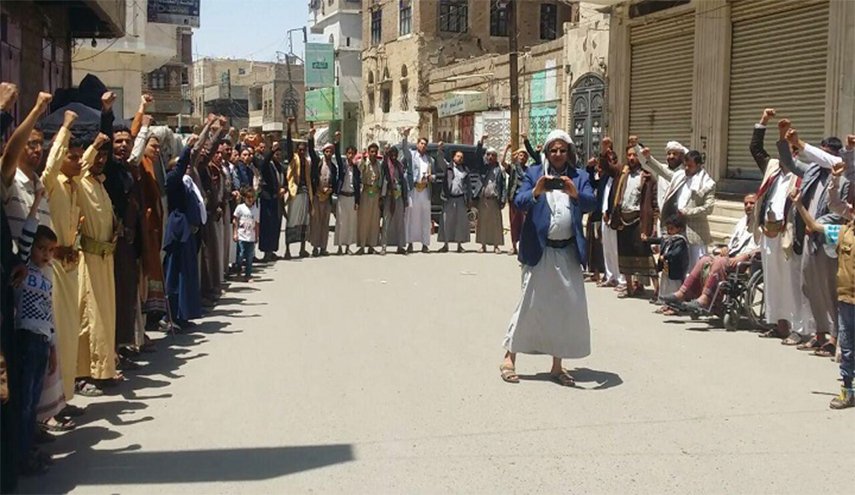 تنديد شعبيّ باستمرار الحصار والعدوان السعوديّ على اليمن