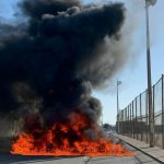 قطع شارع خلف مطار البحرين تضامنًا مع معتقلي الرأي  