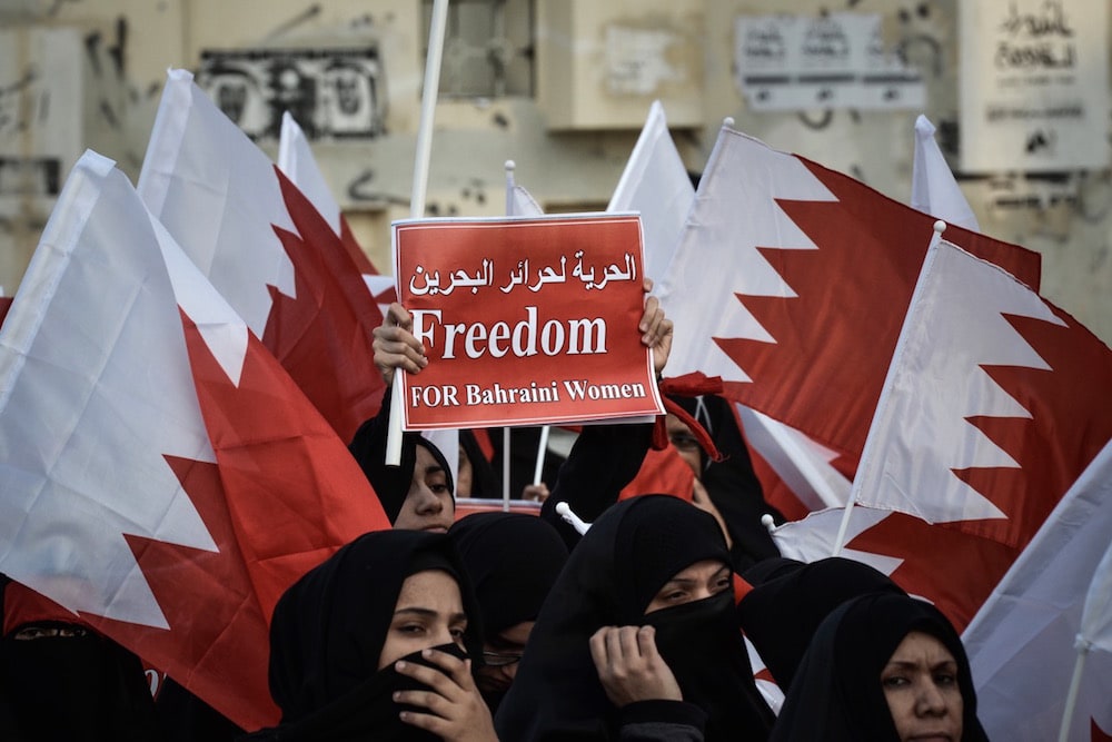 نسويّة ائتلاف 14 فبراير توجّه التحيّة لحرائر البحرين على حراكهنّ