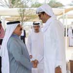 ‘’Hamad Al Khalifa’’ Stands Humbly, Apologizing to the ‘’Emir of Qatar’’