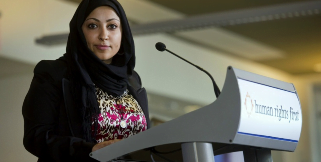 Feminism of the Coalition: We Announce Our Support for Human Rights Defender ‘’Maryam Al-Khawaja’’ In Her bold Step and Commend the Continuous Movement of Bahrain’s Freedom in Solidarity with the Detainees