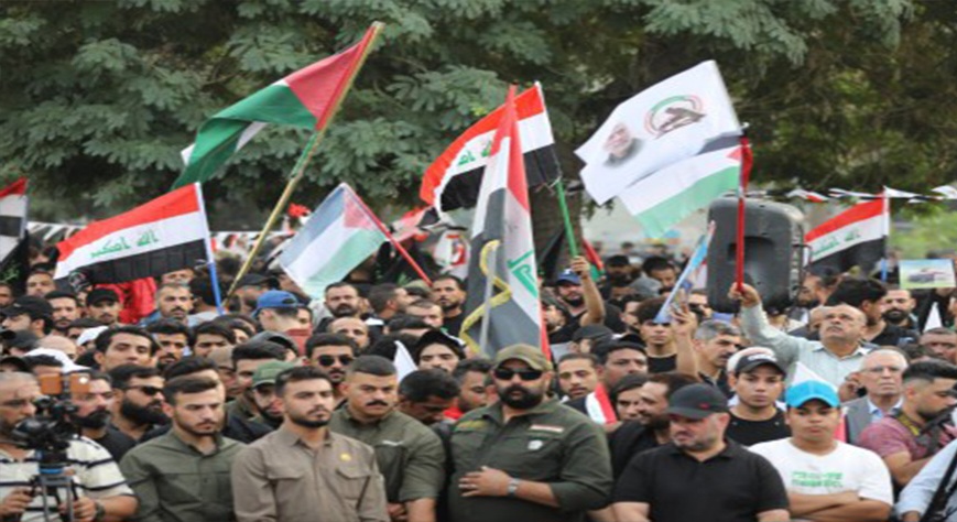 الحشد الشعبيّ يدعو إلى مساندة الشعب الفلسطينيّ في دفاعه عن أرضه ومقدّساته