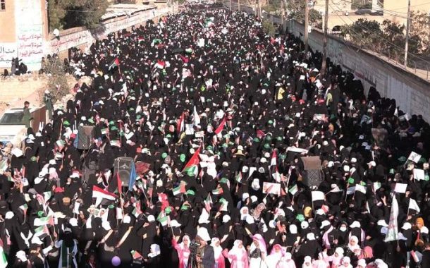 في ذكرى مولد الزهراء (ع).. اليمنيّات يؤكّدن الثبات مع المقاومة لأجل فلسطين