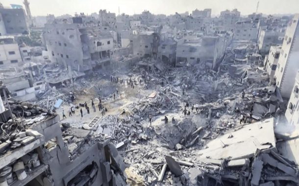حماس تطالب بإغاثة الأهالي في غزّة ووقف الدمار والقصف