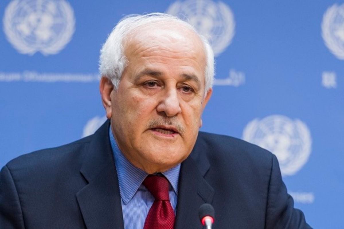مندوب فلسطين لدى الأمم المتحدة يدعو إلى الالتزام بالقرارات الدوليّة والشرعيّة