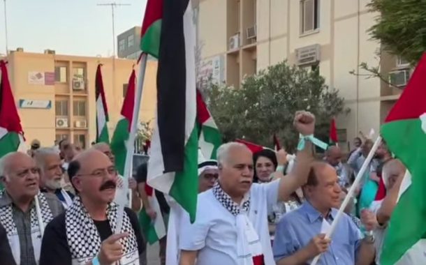 اعتصام جماهيريّ حاشد في المنامة تضامنًا مع غزّة 