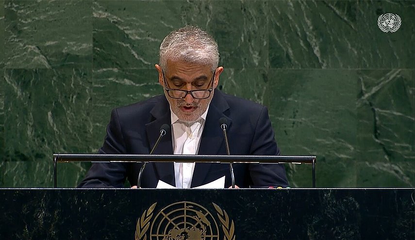 المندوب الأممي الإيرانيّ: أمريكا بدعمها الكيان الصهيونيّ مهّدت الطريق لاستمرار انتهاكاته الجسيمة 