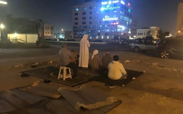 إقامة صلاة العشاءين في مسجد «العلويّات» المهدّم