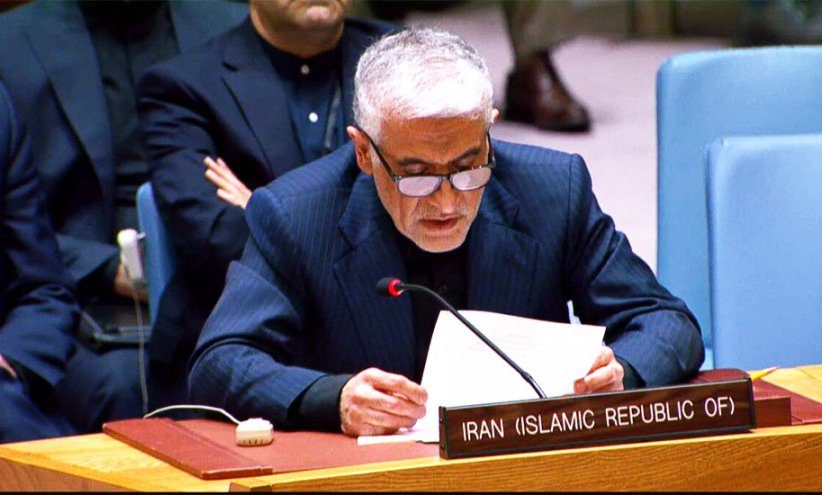 المندوب الإيرانيّ الأممي: ينبغي لمجلس الأمن مواجهة مصدر تهديد السلام والأمن في المنطقة