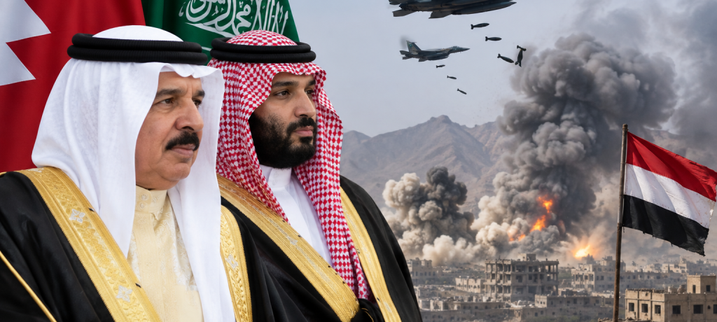 النظام الخليفيّ يعرب عن تأييده العدوان السعوديّ على اليمن