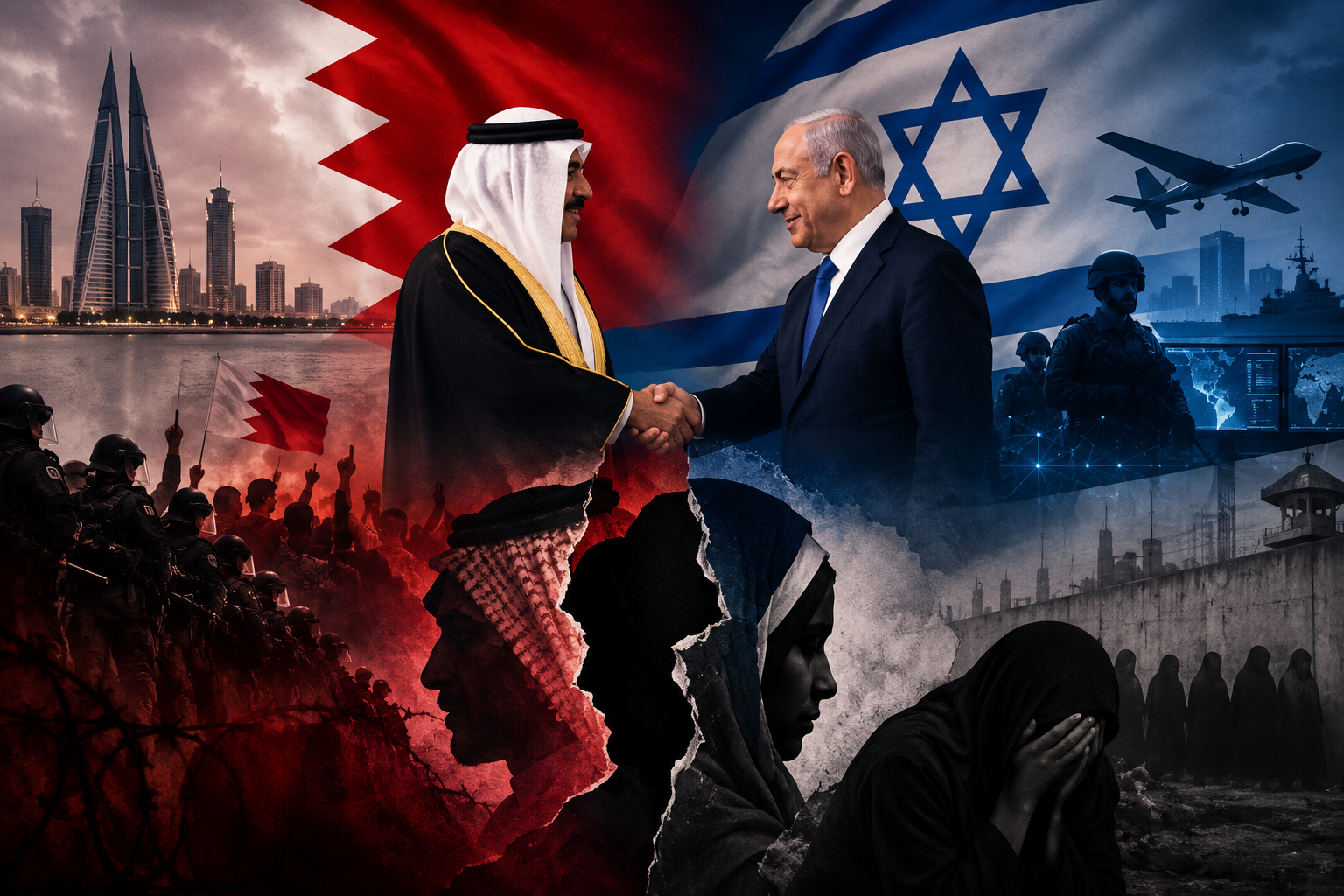 التحليل السياسي (22): ما علاقة التطبيع بصعود التطهير والإبادة في البحرين؟.. حرب الهويّة: المشروع المشترك بين آل خليفة والصهاينة