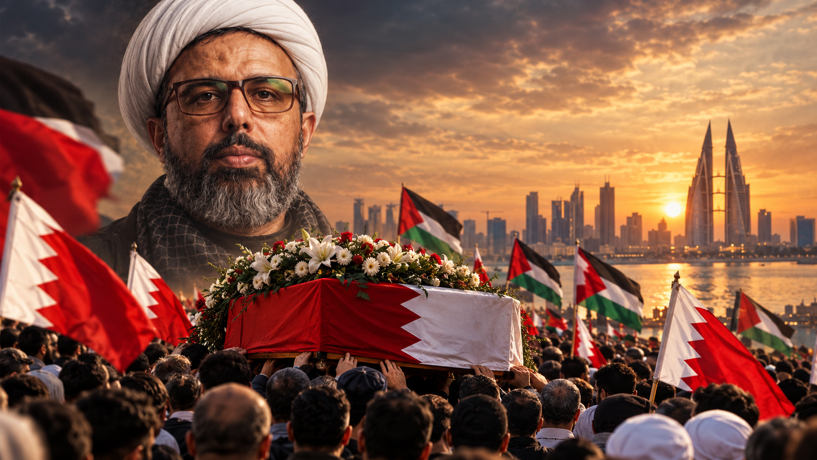 الموقف الأسبوعيّ: مراسم تشييع المقاوم «الشهيد الشيخ الماحوزي» رسالة مجدّدة من شعب البحرين بالولاء لجبهة المقاومة والبراءة من المطبّعين وأسيادهم الصهاينة