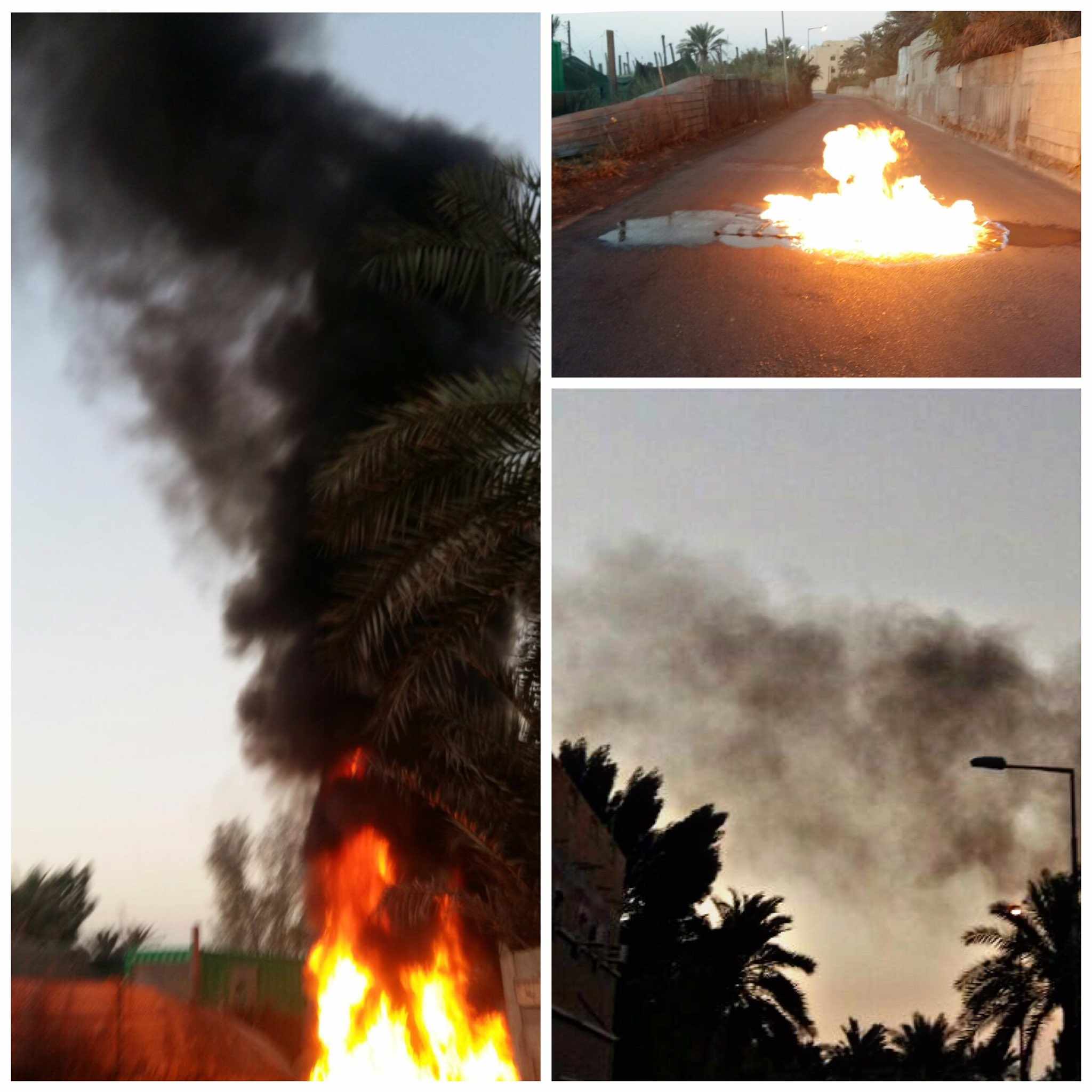 التظاهرات التضامنيّة مع «رموز الكرامة» مستمرّة..وسُحب الدخان تصل «مطار البحرين الدولي»