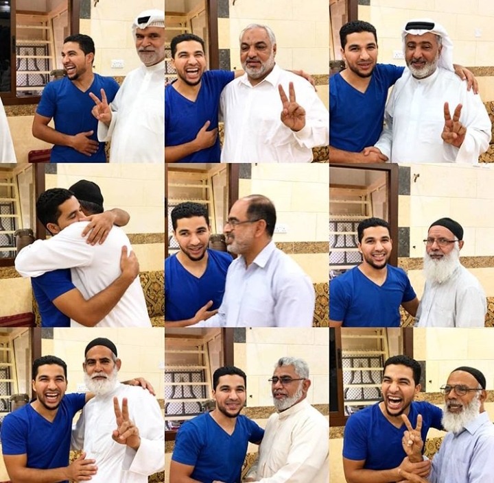 آباء الشهداء يزورون المفرج عنه السيد وائل السيد هاشم